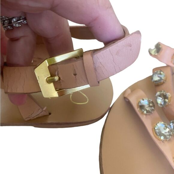 Report Signature Zoran Tan Rhinestone Sandals, ankle buckle closure - Picture 4 of 8